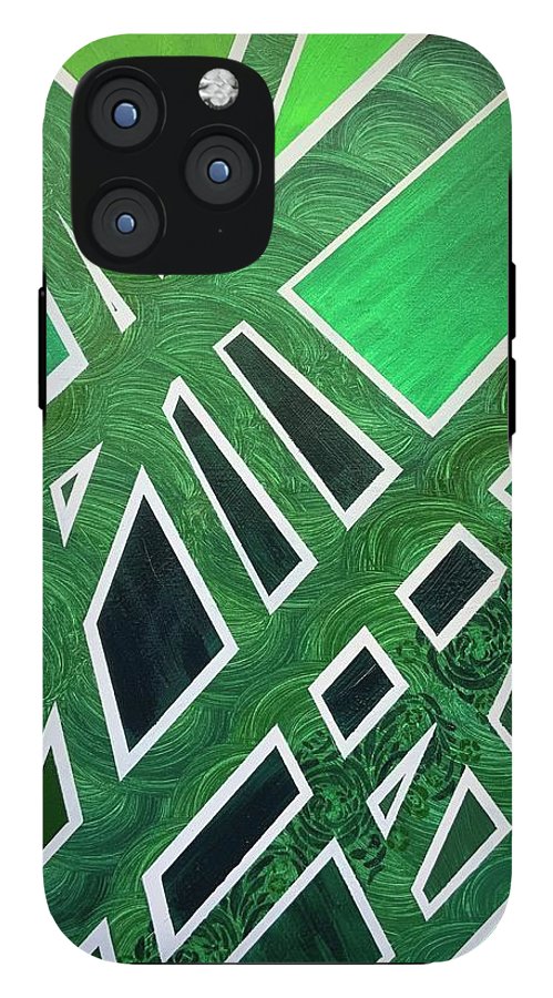 Geometric Green - Phone Case