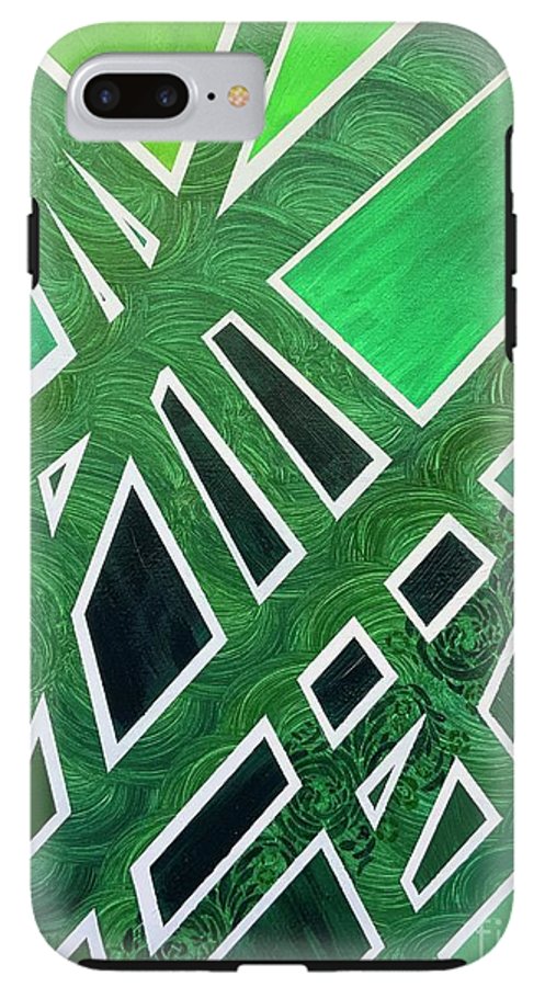 Geometric Green - Phone Case