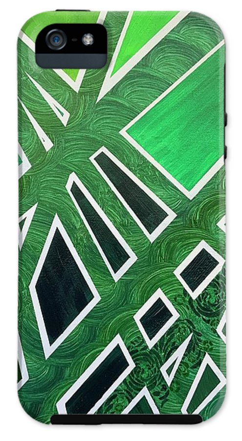 Geometric Green - Phone Case