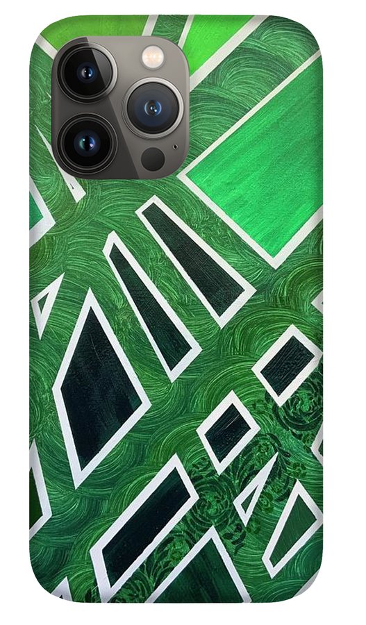 Geometric Green - Phone Case