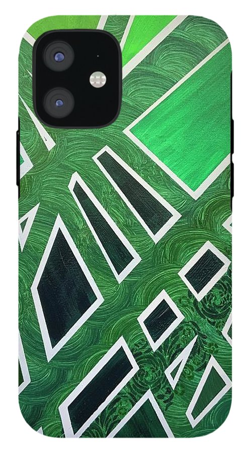 Geometric Green - Phone Case