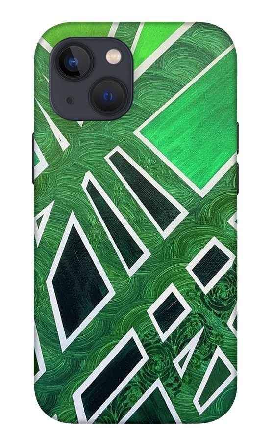 Geometric Green - Phone Case