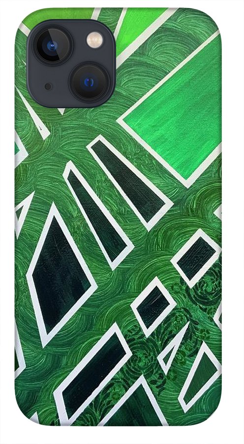 Geometric Green - Phone Case