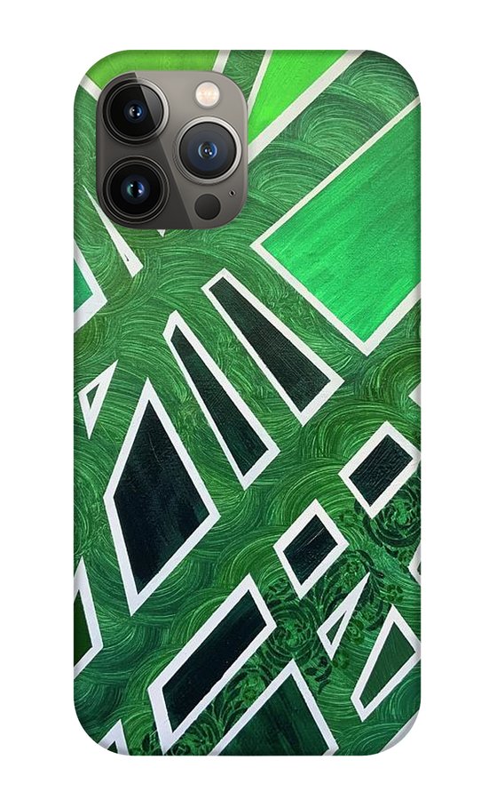 Geometric Green - Phone Case