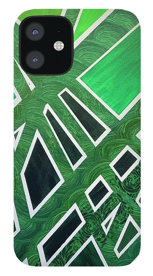 Geometric Green - Phone Case