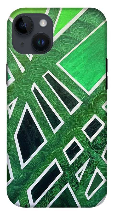 Geometric Green - Phone Case