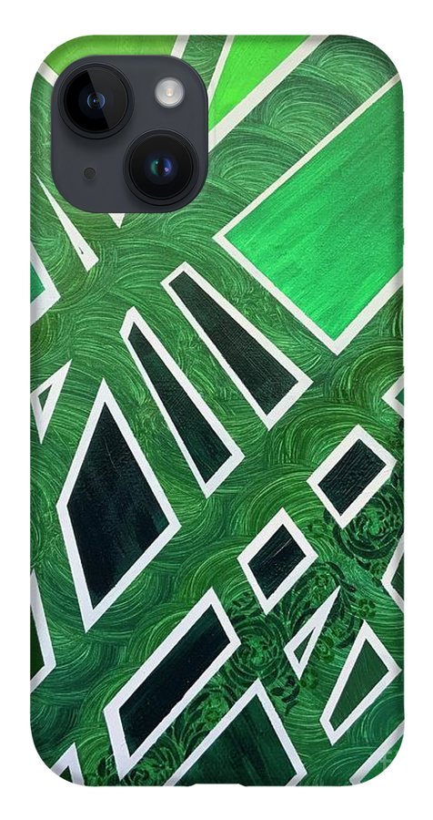 Geometric Green - Phone Case