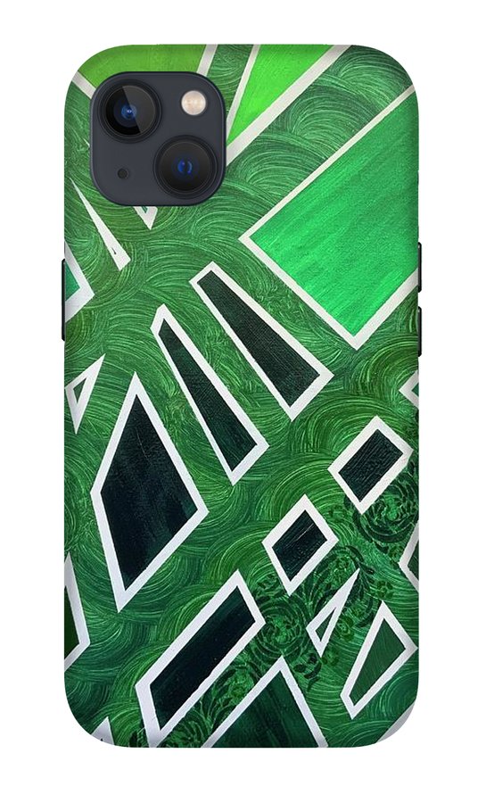 Geometric Green - Phone Case