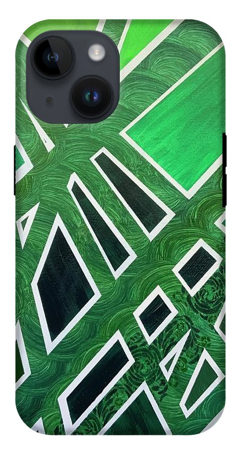 Geometric Green - Phone Case