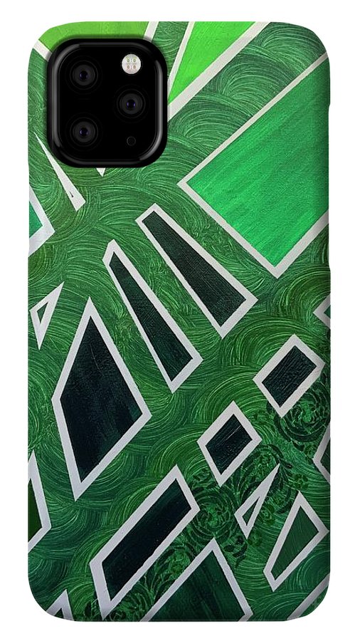 Geometric Green - Phone Case