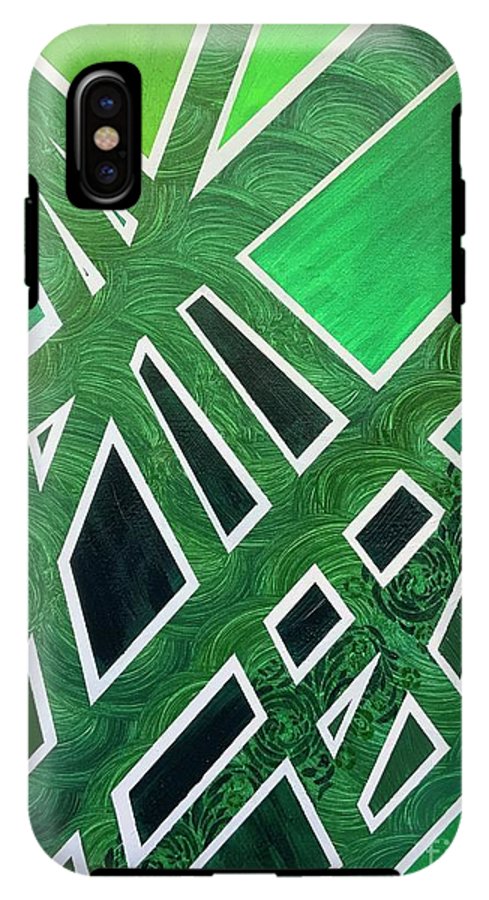 Geometric Green - Phone Case