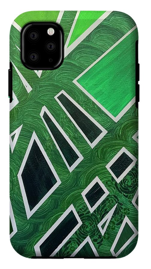 Geometric Green - Phone Case