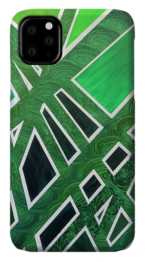 Geometric Green - Phone Case