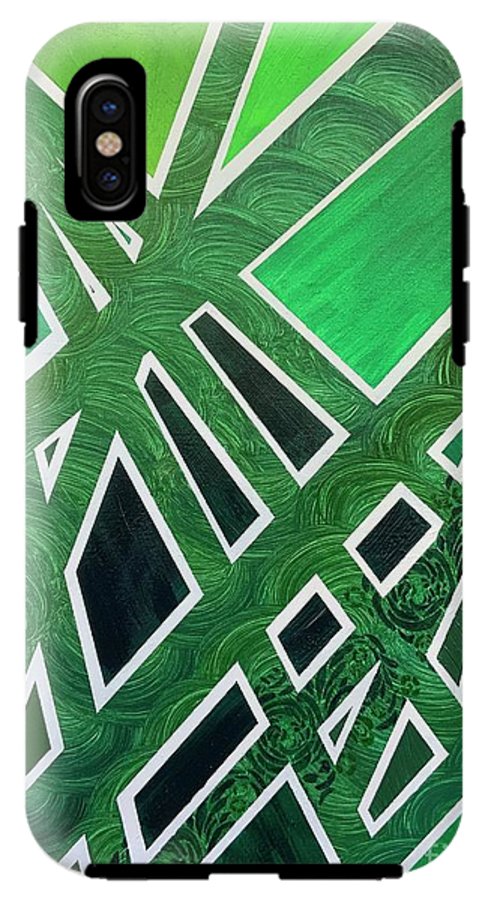 Geometric Green - Phone Case