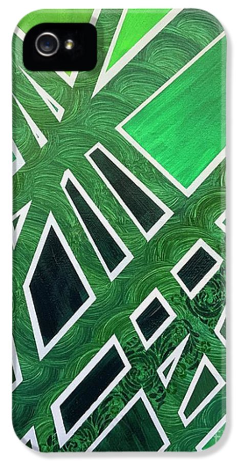 Geometric Green - Phone Case