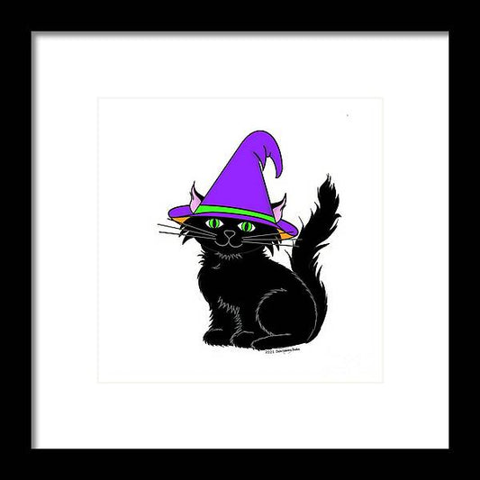 Halloween Kitten - Framed Print