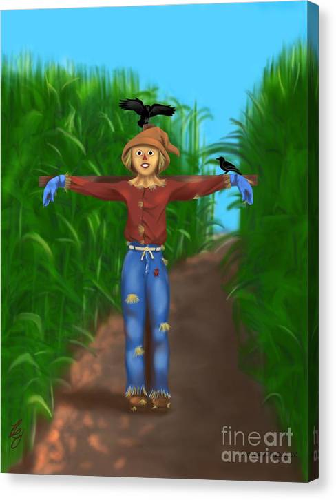 Happy Scarecrow - Canvas Print