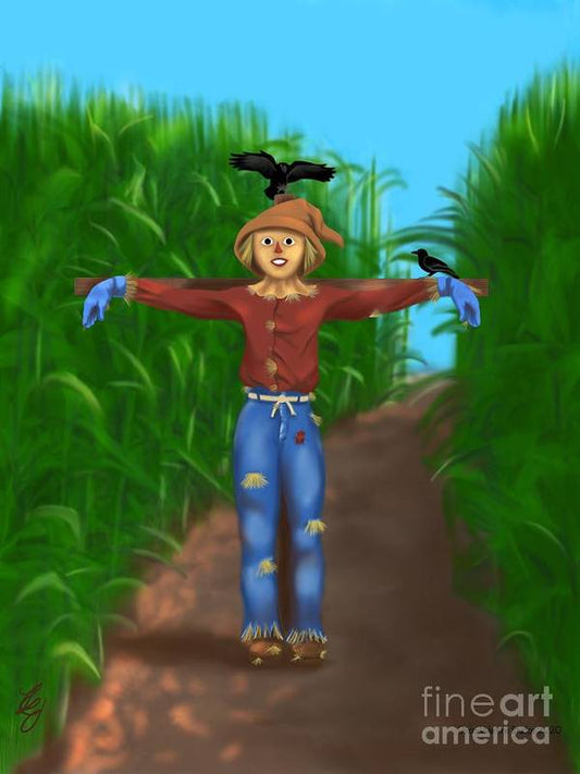 Happy Scarecrow - Art Print