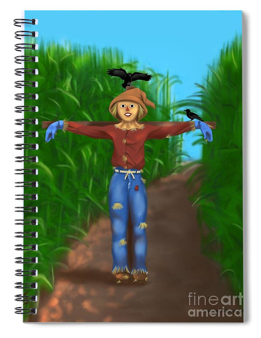 Happy Scarecrow - Spiral Notebook