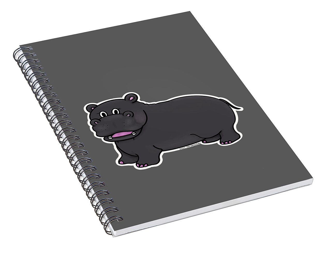 Harriet Hippo - Spiral Notebook