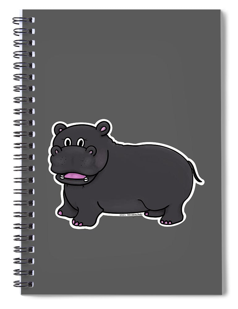 Harriet Hippo - Spiral Notebook