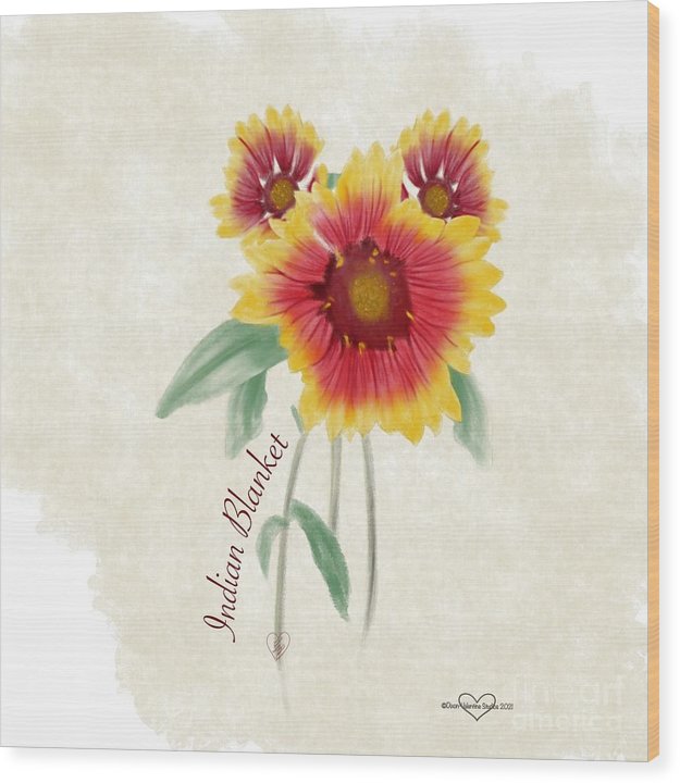 Indian Blanket - Wood Print