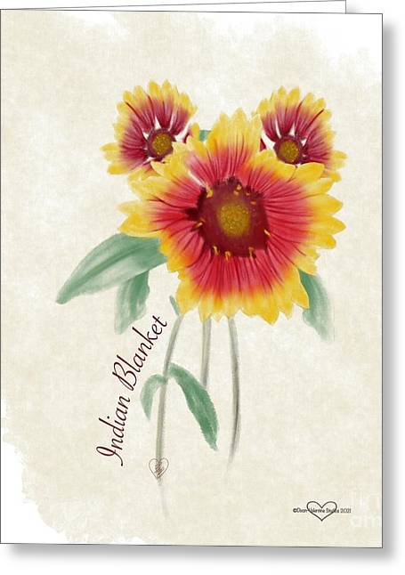 Indian Blanket - Greeting Card