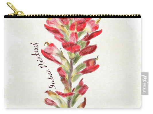 Indian Paintbrush - Zip Pouch