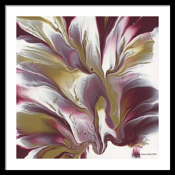 Maroon and Gold - Framed Print