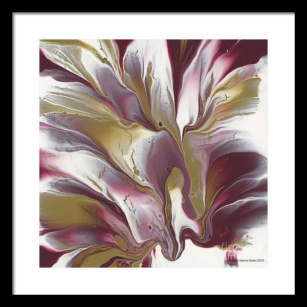 Maroon and Gold - Framed Print