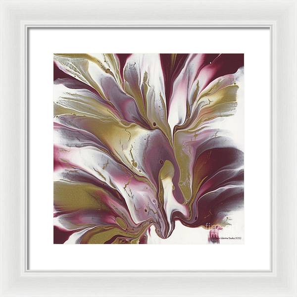 Maroon and Gold - Framed Print