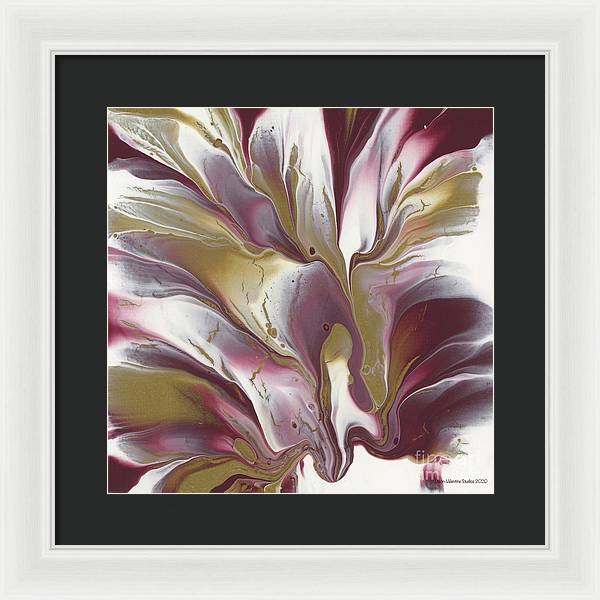 Maroon and Gold - Framed Print