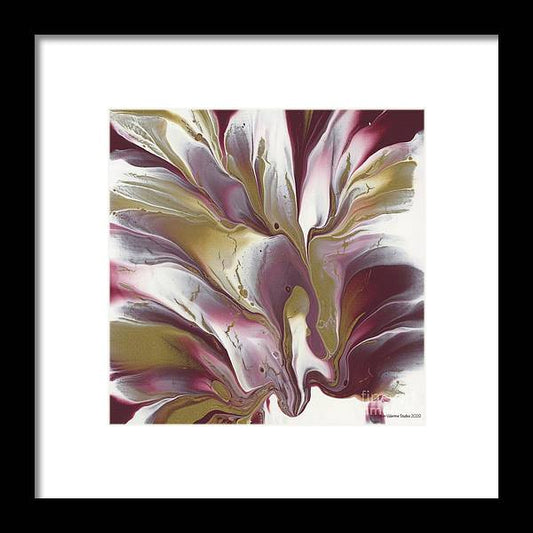 Maroon and Gold - Framed Print