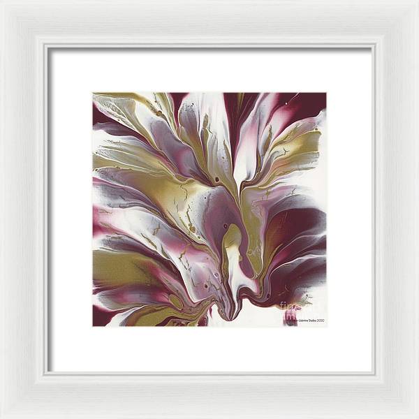 Maroon and Gold - Framed Print