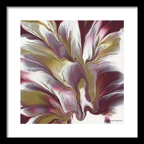 Maroon and Gold - Framed Print