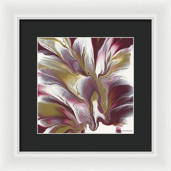 Maroon and Gold - Framed Print