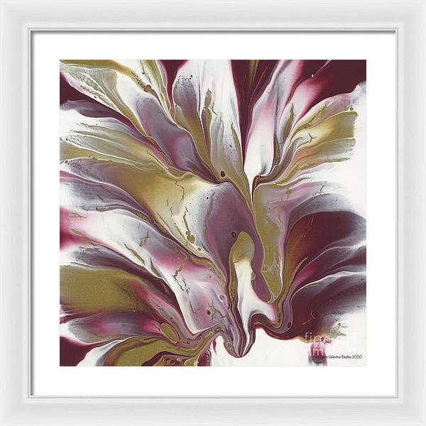 Maroon and Gold - Framed Print