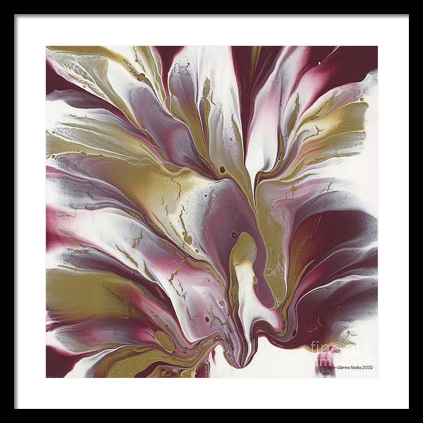 Maroon and Gold - Framed Print