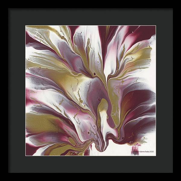 Maroon and Gold - Framed Print