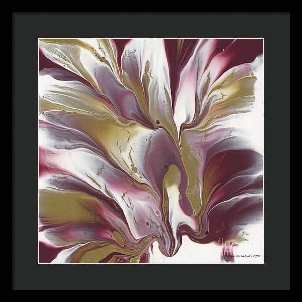 Maroon and Gold - Framed Print