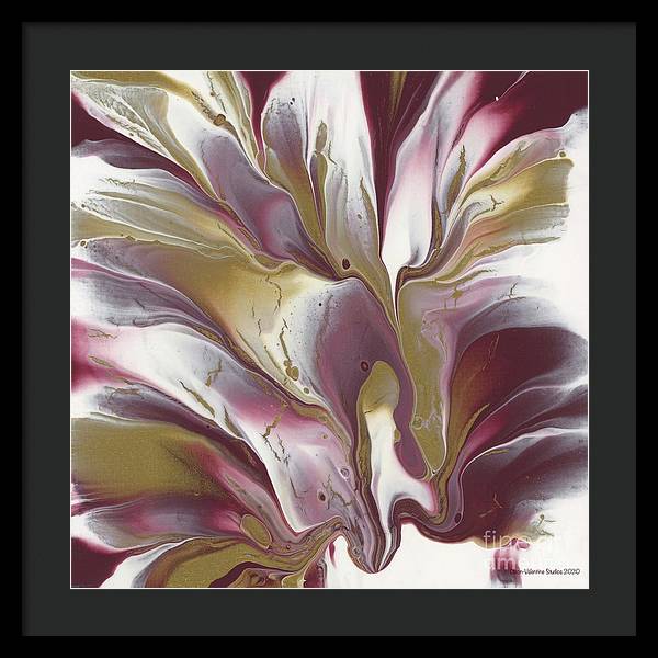 Maroon and Gold - Framed Print