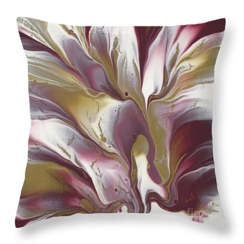 Maroon and Gold - Throw Pillow