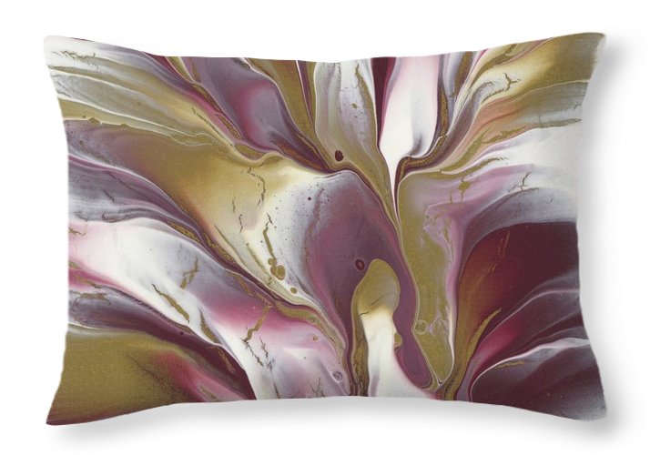 Maroon and Gold - Throw Pillow