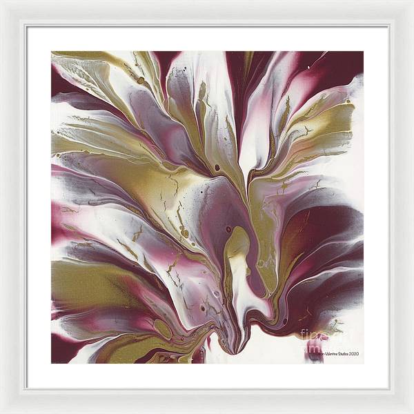 Maroon and Gold - Framed Print