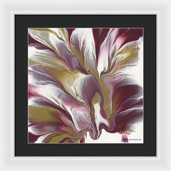 Maroon and Gold - Framed Print