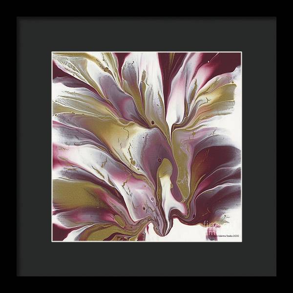 Maroon and Gold - Framed Print