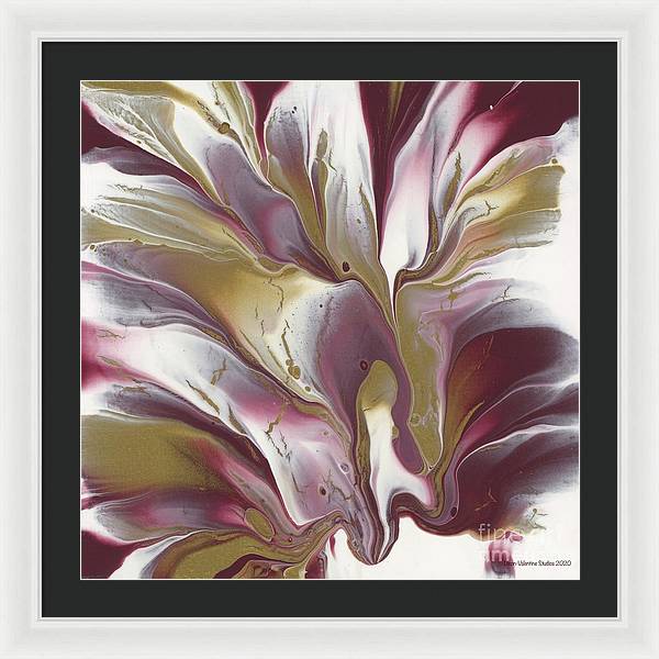 Maroon and Gold - Framed Print