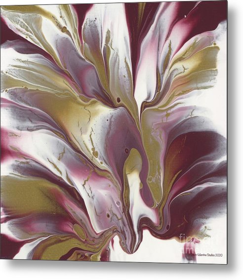 Maroon and Gold - Metal Print