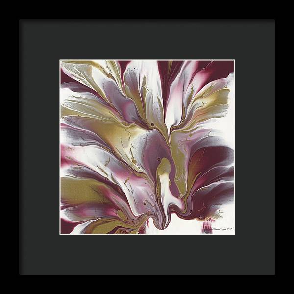 Maroon and Gold - Framed Print