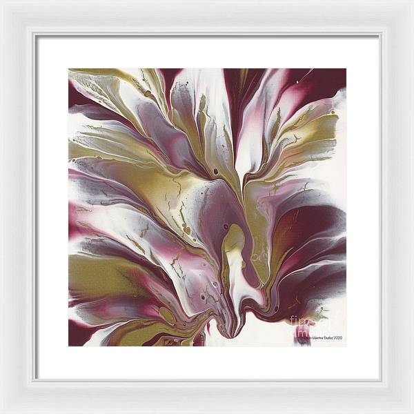 Maroon and Gold - Framed Print